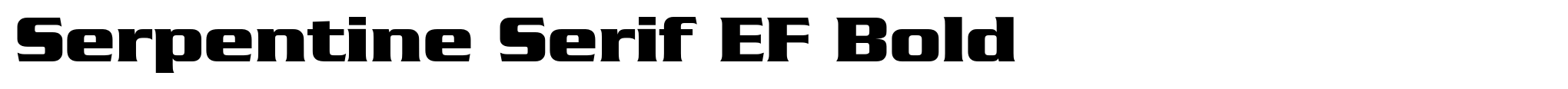 Serpentine Serif EF Bold image